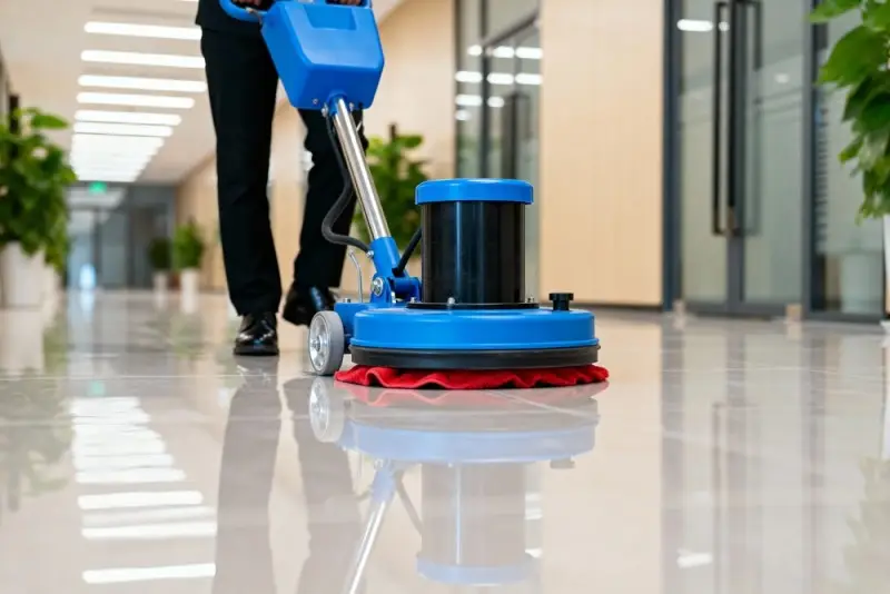 Echipament profesional scrubber pentru curatenie hale industriale